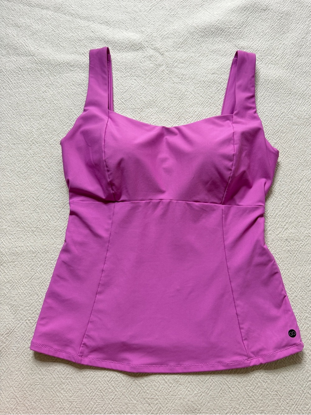 Calia Power Sculpt Candy Pink Tankini Swim Top L Beach Vacation Summer - Picture 2 of 8
